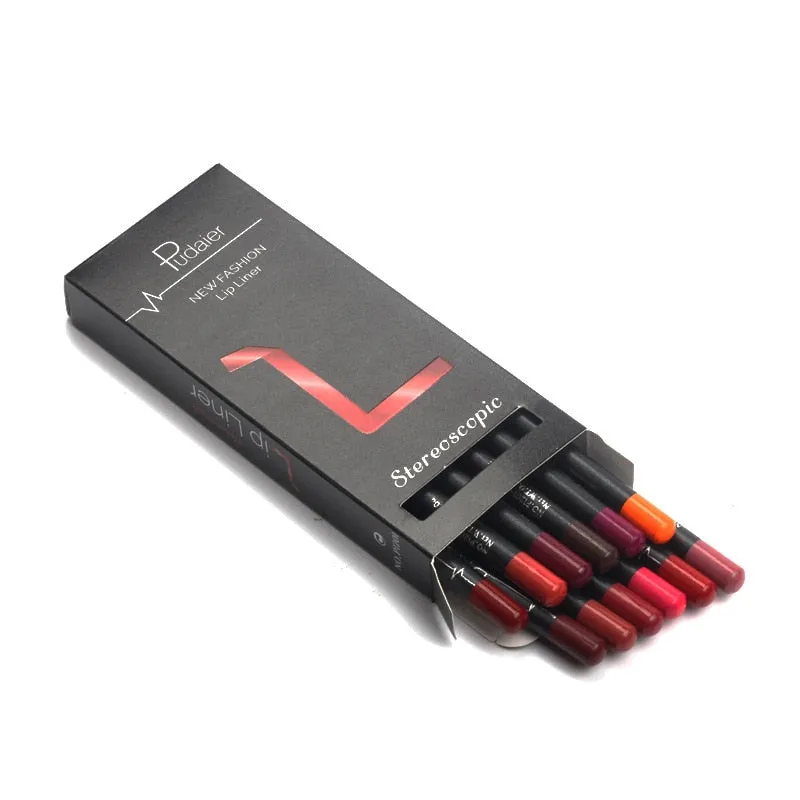 12 Colors/Set Sexy Matte Lip liner