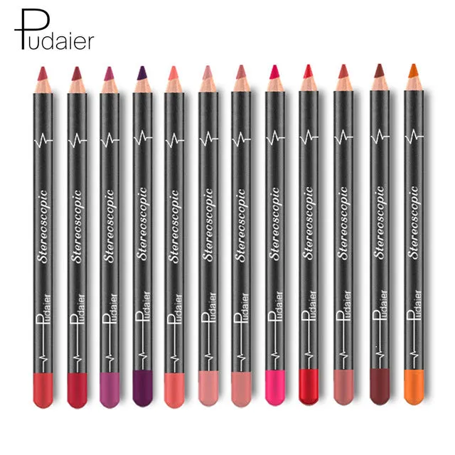 12 Colors/Set Sexy Matte Lip liner