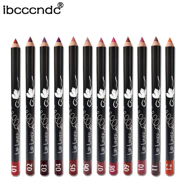12 Colors/Set Sexy Matte Lip liner