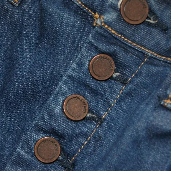 182 BLANKNYC Distressed Denim High Waisted Shorts 26