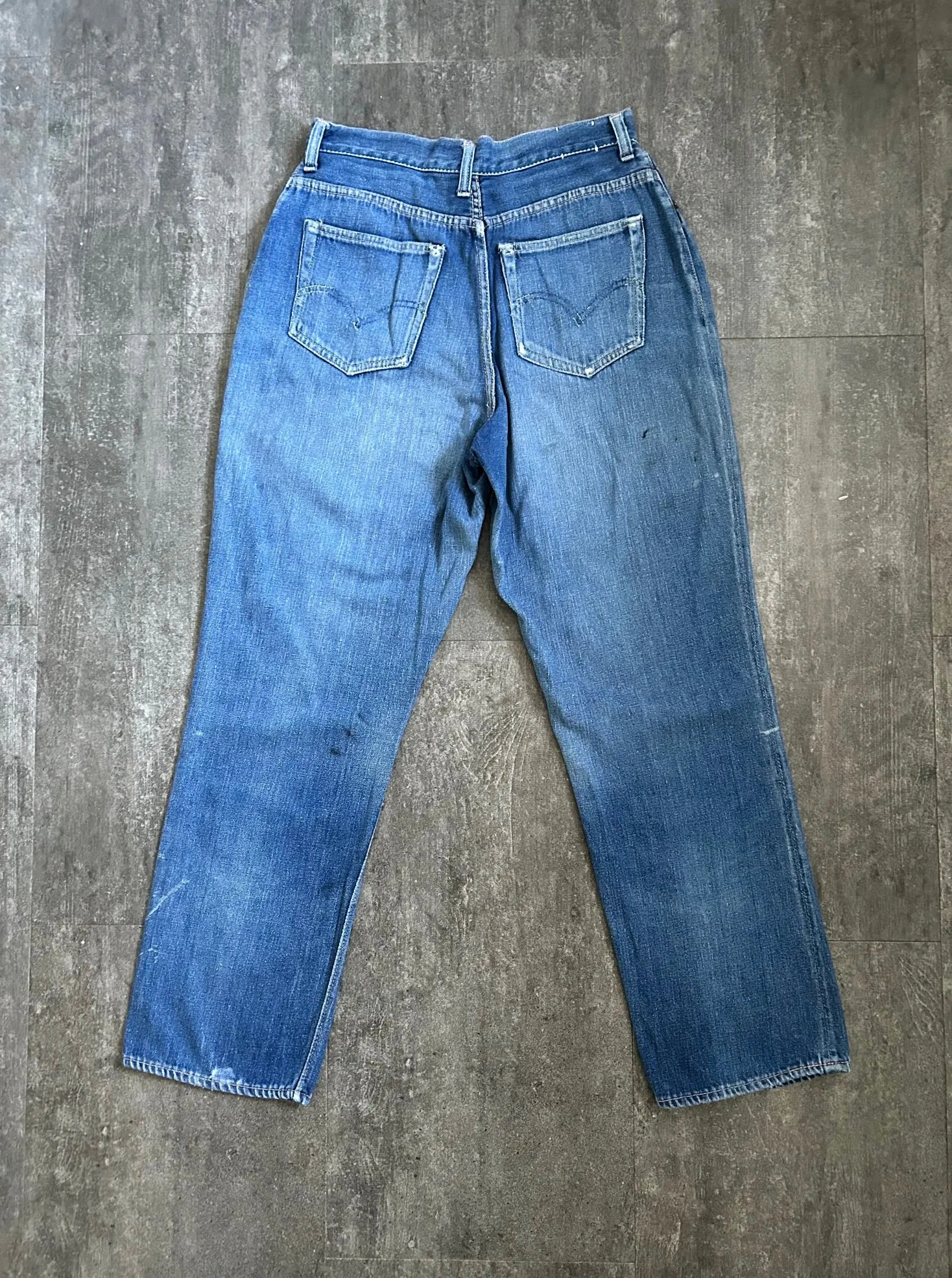1950s Levi's 701 jeans . 50s women's denim . 28-29 waist