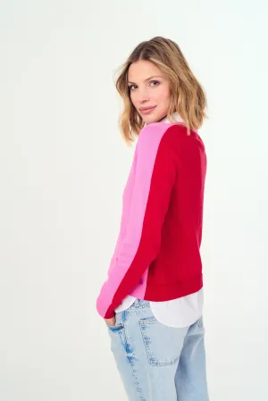 2 Tone V-Neck W. Shirting
