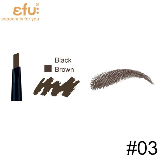 5 Colors 24 Hours Long-lasting Eyebrow Pencil Soft And Smooth Fashion Eye 0.4g Lotus Series Makeup Brand EFU #7046-7050