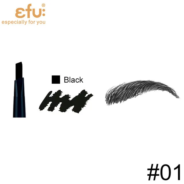 5 Colors 24 Hours Long-lasting Eyebrow Pencil Soft And Smooth Fashion Eye 0.4g Lotus Series Makeup Brand EFU #7046-7050