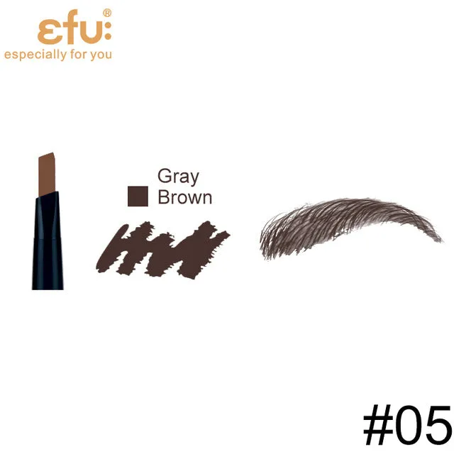 5 Colors 24 Hours Long-lasting Eyebrow Pencil Soft And Smooth Fashion Eye 0.4g Lotus Series Makeup Brand EFU #7046-7050