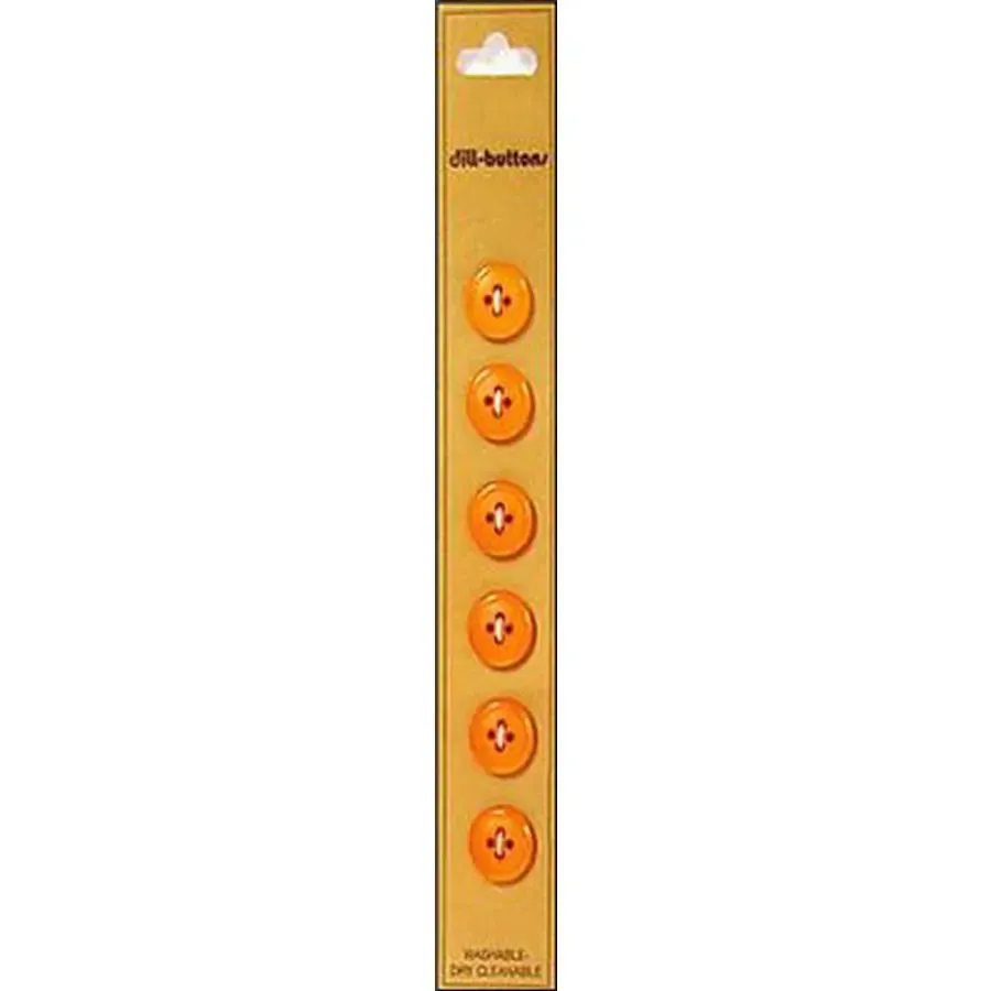 7/16" Orange DB8069 -- Dill Buttons