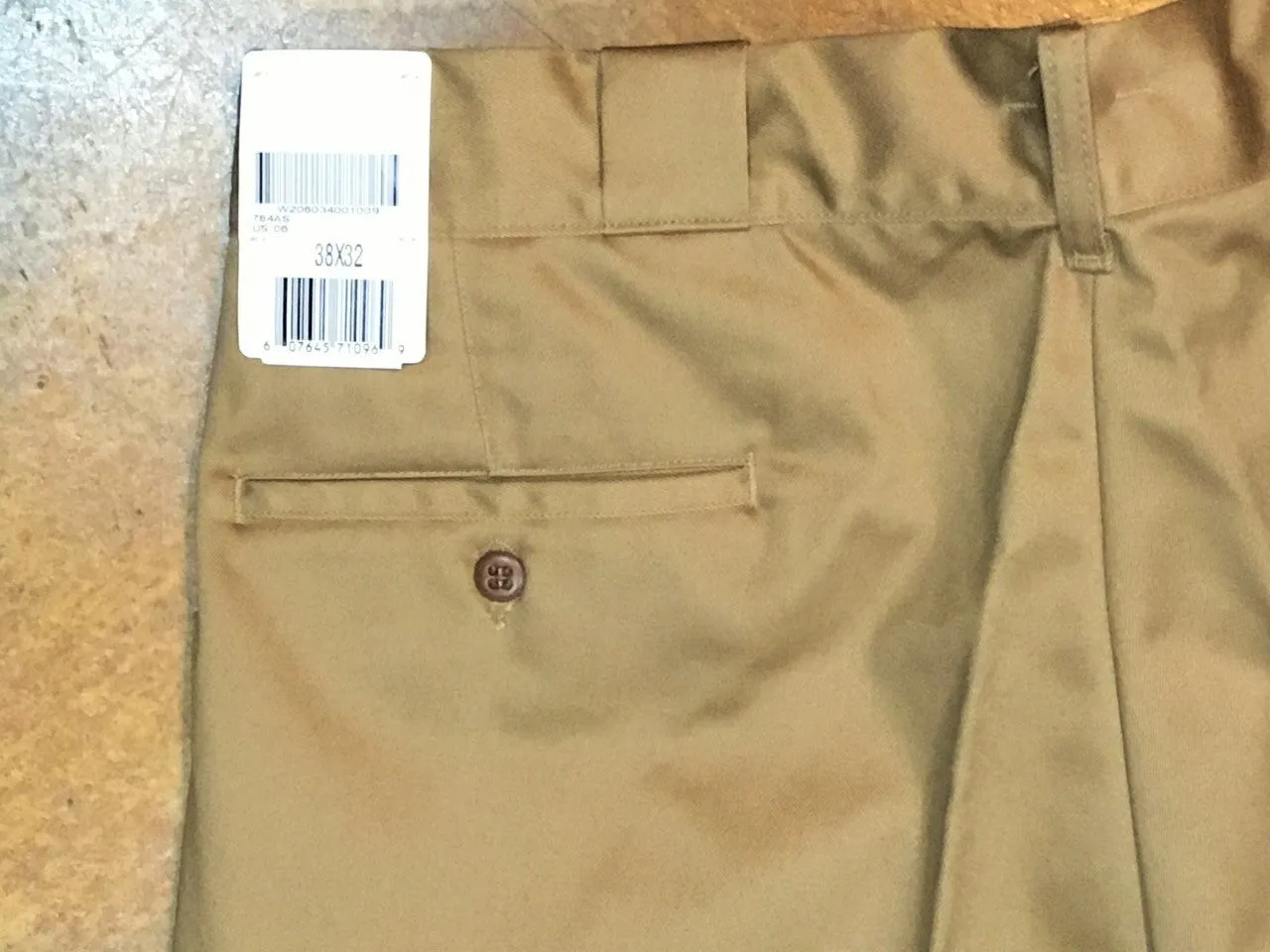 784AS Dickies 1922 Hemmed Chino Pants Suntan