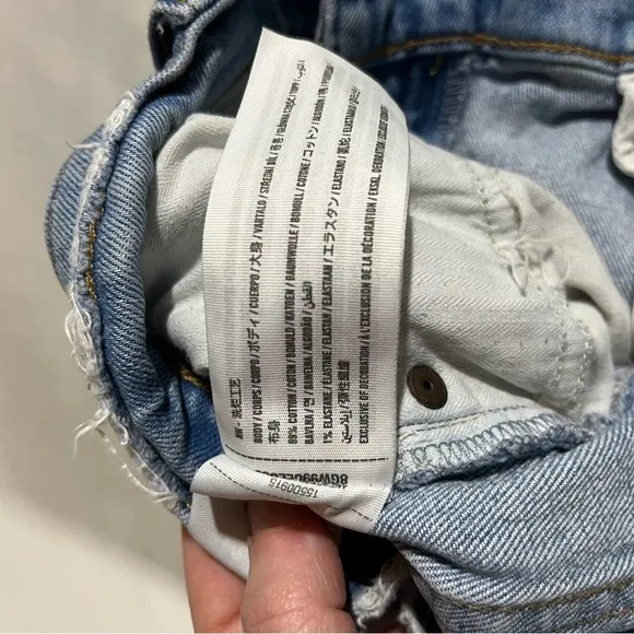 ABERCROMBIE &amp; FITCH ~ The 90s Straight Ultra High Rise Cutoff Shorts