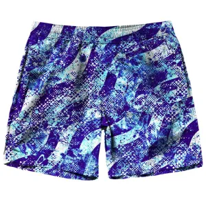 Abstract Blue Waves Shorts