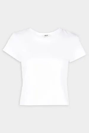 Adine Shrunken Tee in White