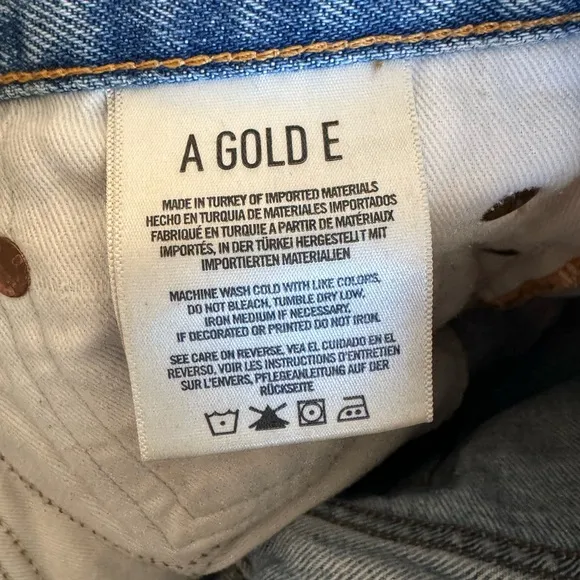 Agolde Denim Cut Off Shorts