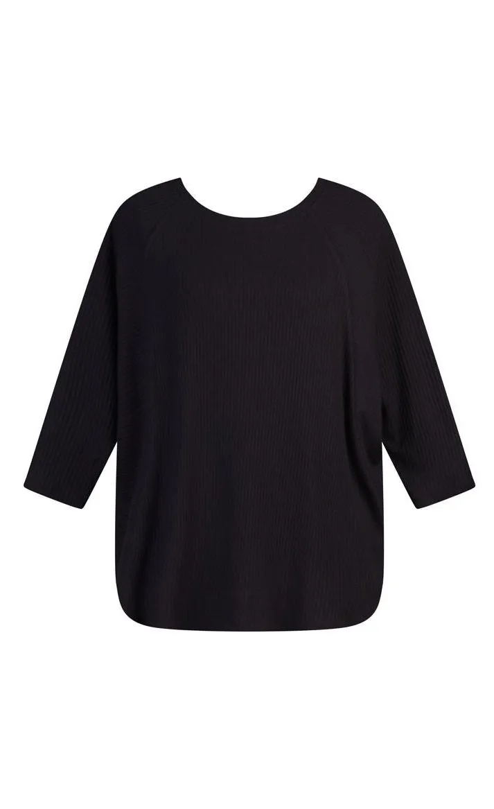 Alembika Ribbed Jersey Top