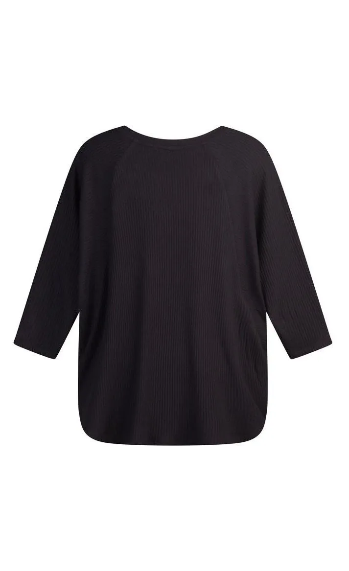 Alembika Ribbed Jersey Top
