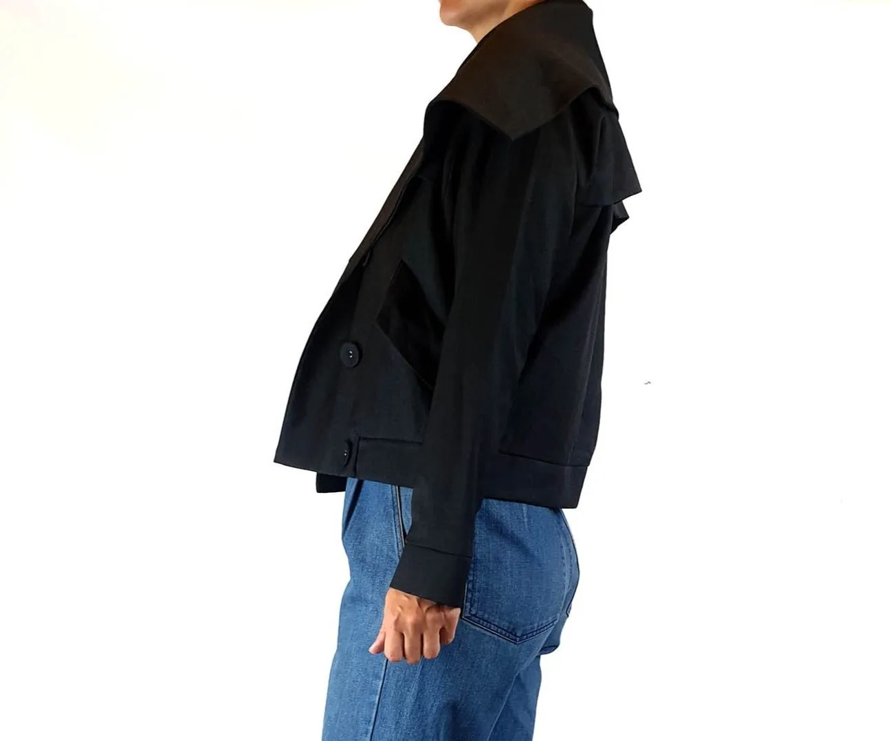 Alpha 60 grey 100% wool jacket size XS (best fits size 8)
