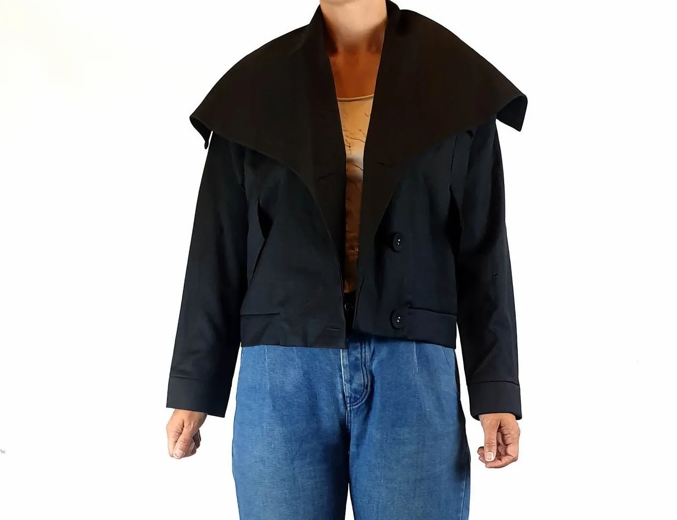 Alpha 60 grey 100% wool jacket size XS (best fits size 8)