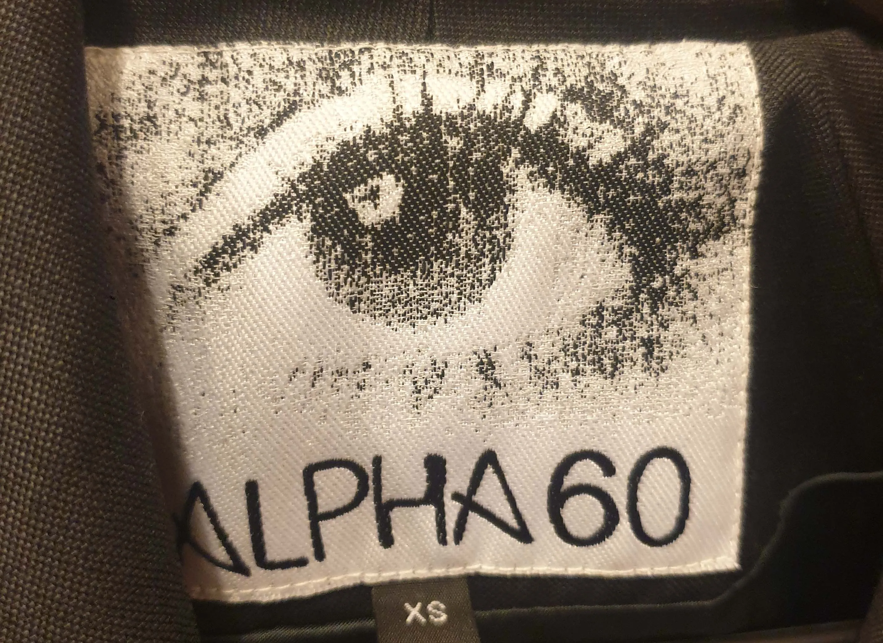 Alpha 60 grey 100% wool jacket size XS (best fits size 8)