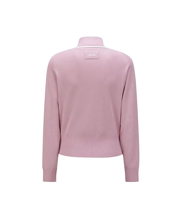 ANEW Golf: Women High Neck Zip - Pink