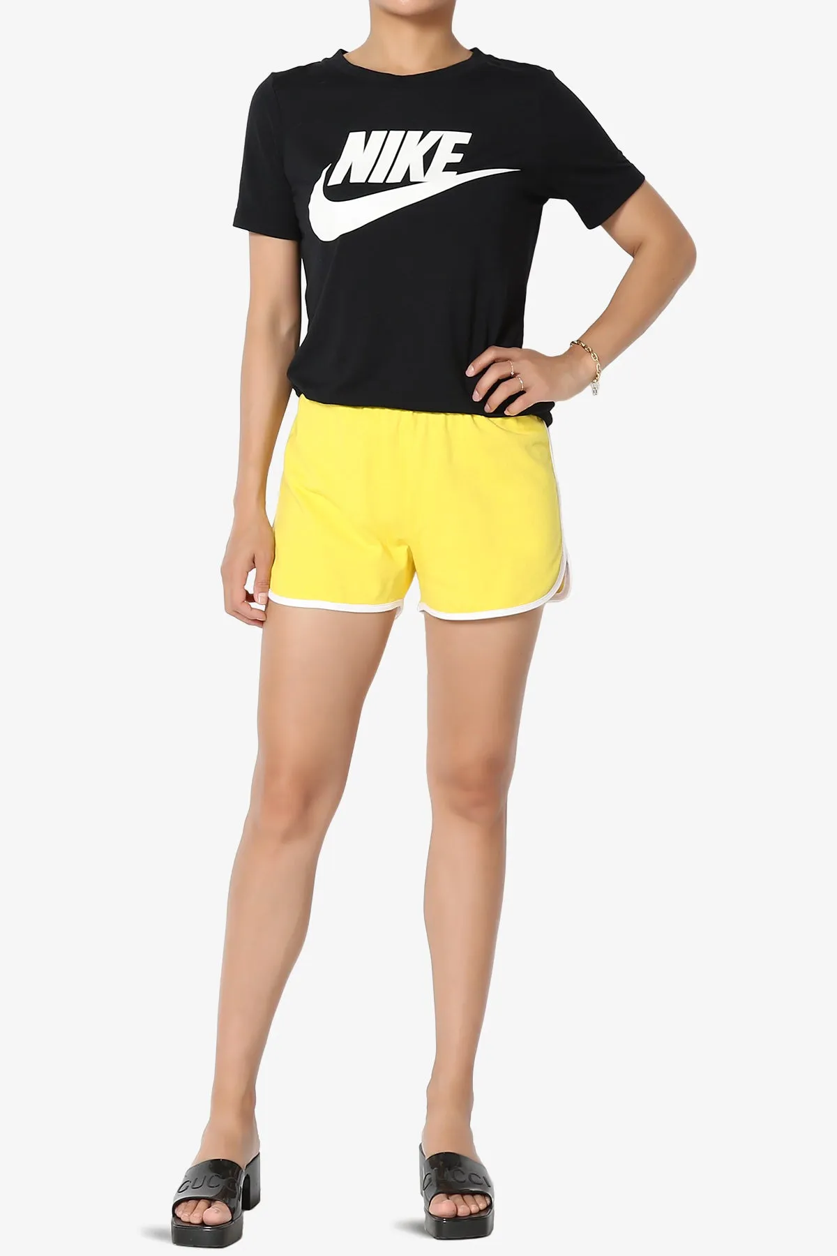 Ankara Contrast Trim Dolphin Shorts