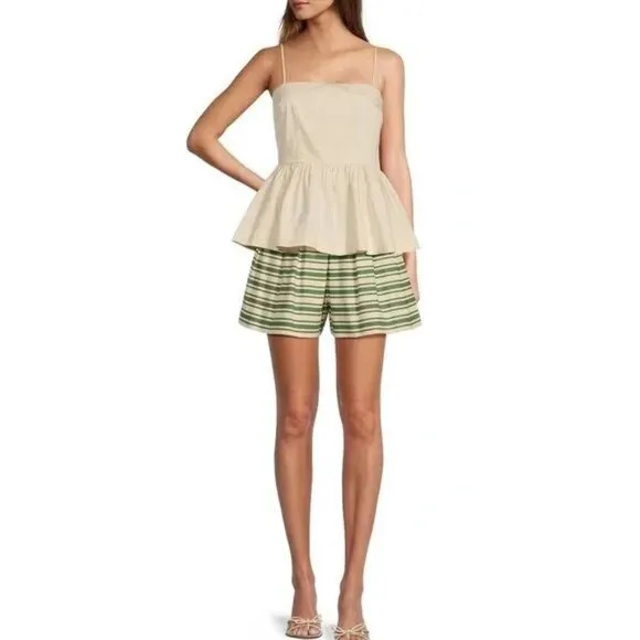 Antonio Melani x The Style Bungalow South Ocean Shorts 8 High Waist Pleated NEW