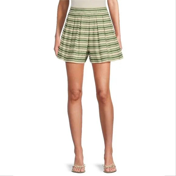 Antonio Melani x The Style Bungalow South Ocean Shorts 8 High Waist Pleated NEW
