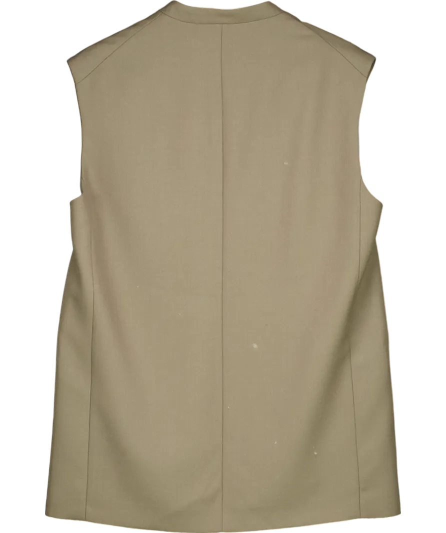Arket Green / Grey Tailored Waistcoat UK 8