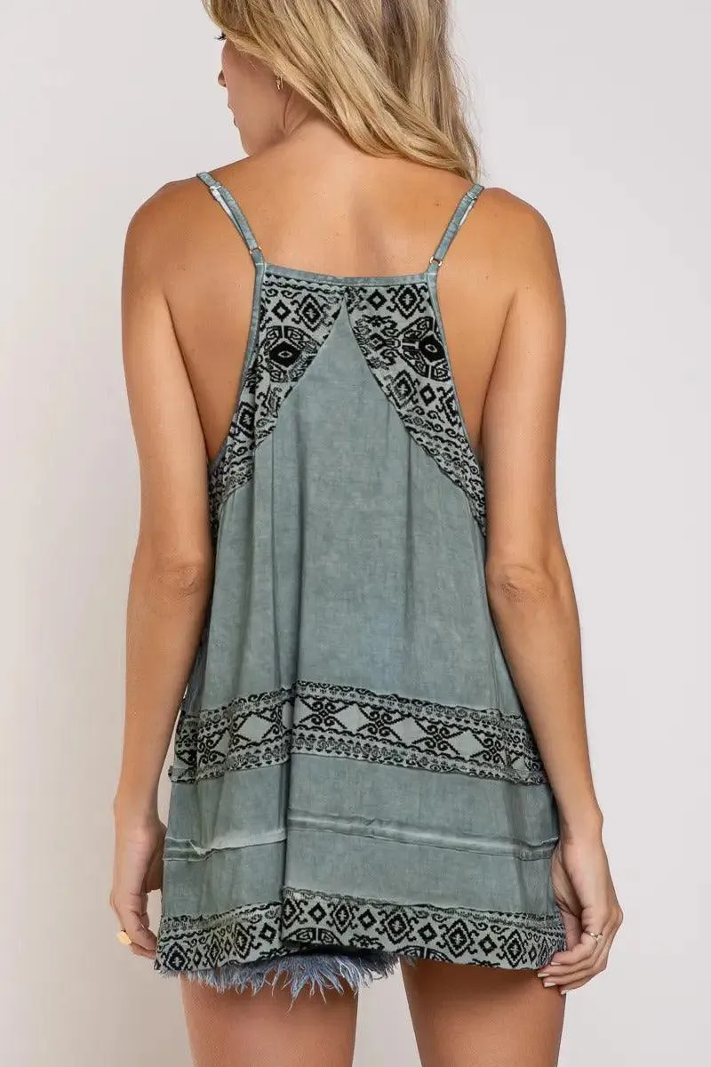 Aztec Knit Tank Top