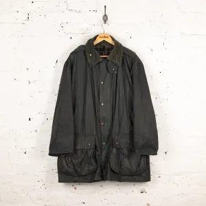Barbour Border Wax Jacket - Blue - XL