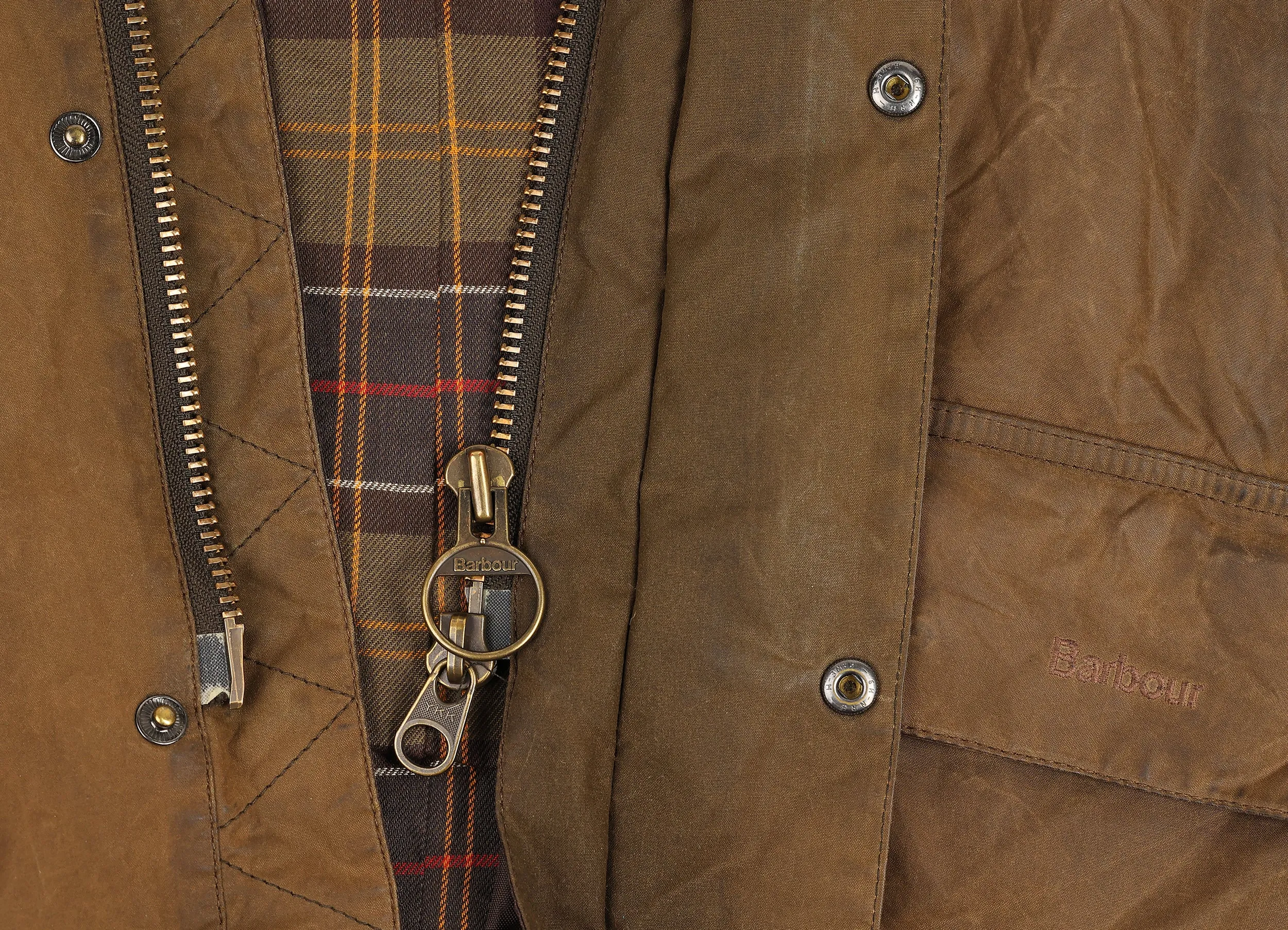Barbour Bristol Wax Jacket Coat - Brown - XL