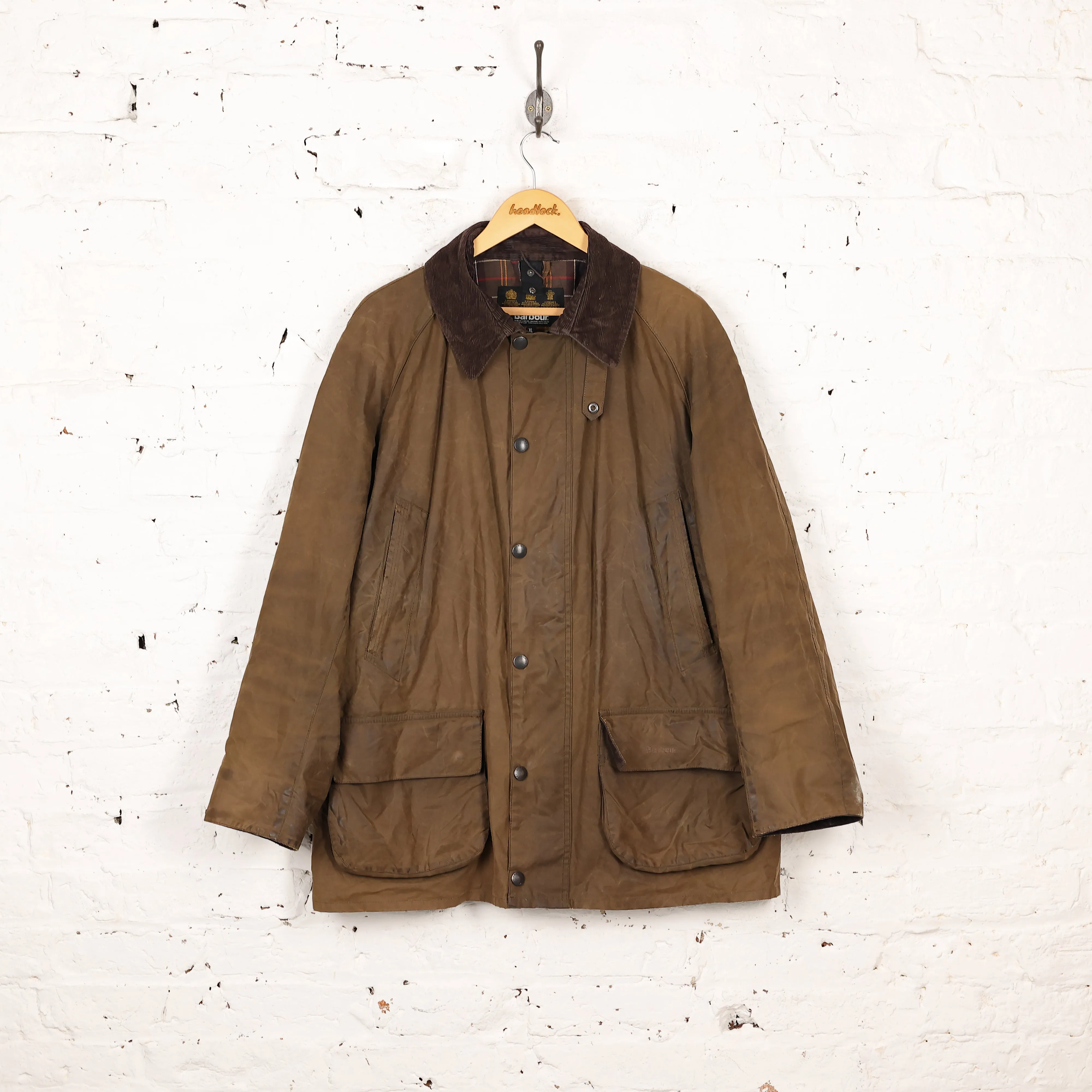 Barbour Bristol Wax Jacket Coat - Brown - XL