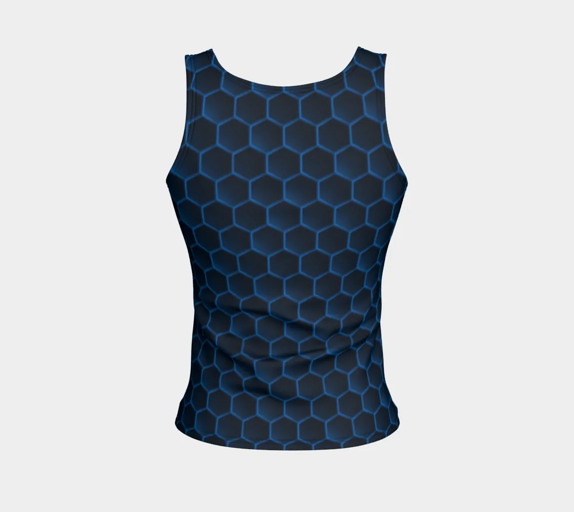 Bee Her Now Blue Tank Top