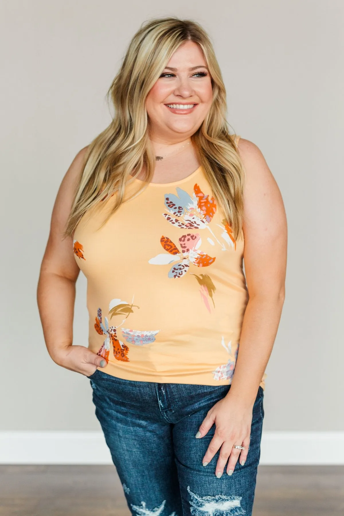 Best Day Of My Life Floral Tank Top- Mango