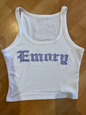 Bling Words Ribbed Tank