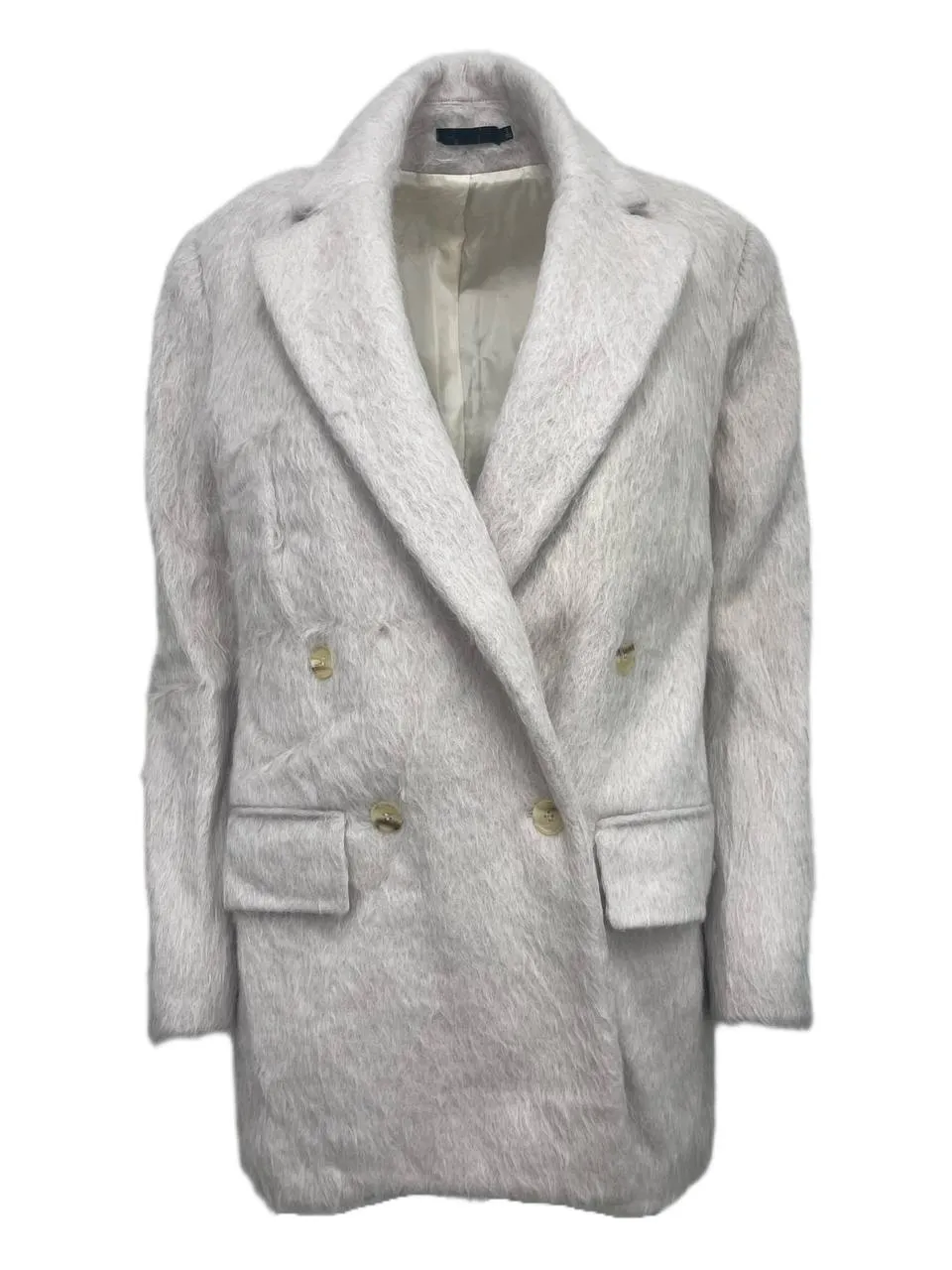 BLK DNM Women's Dusty Pink Virgin Wool Mohair Jacket 56 Size S NWT
