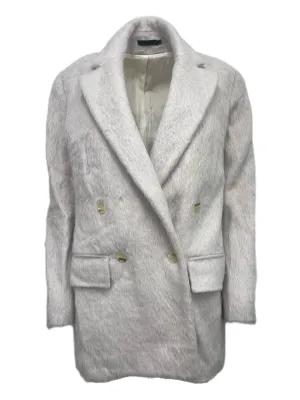 BLK DNM Women's Dusty Pink Virgin Wool Mohair Jacket 56 Size S NWT