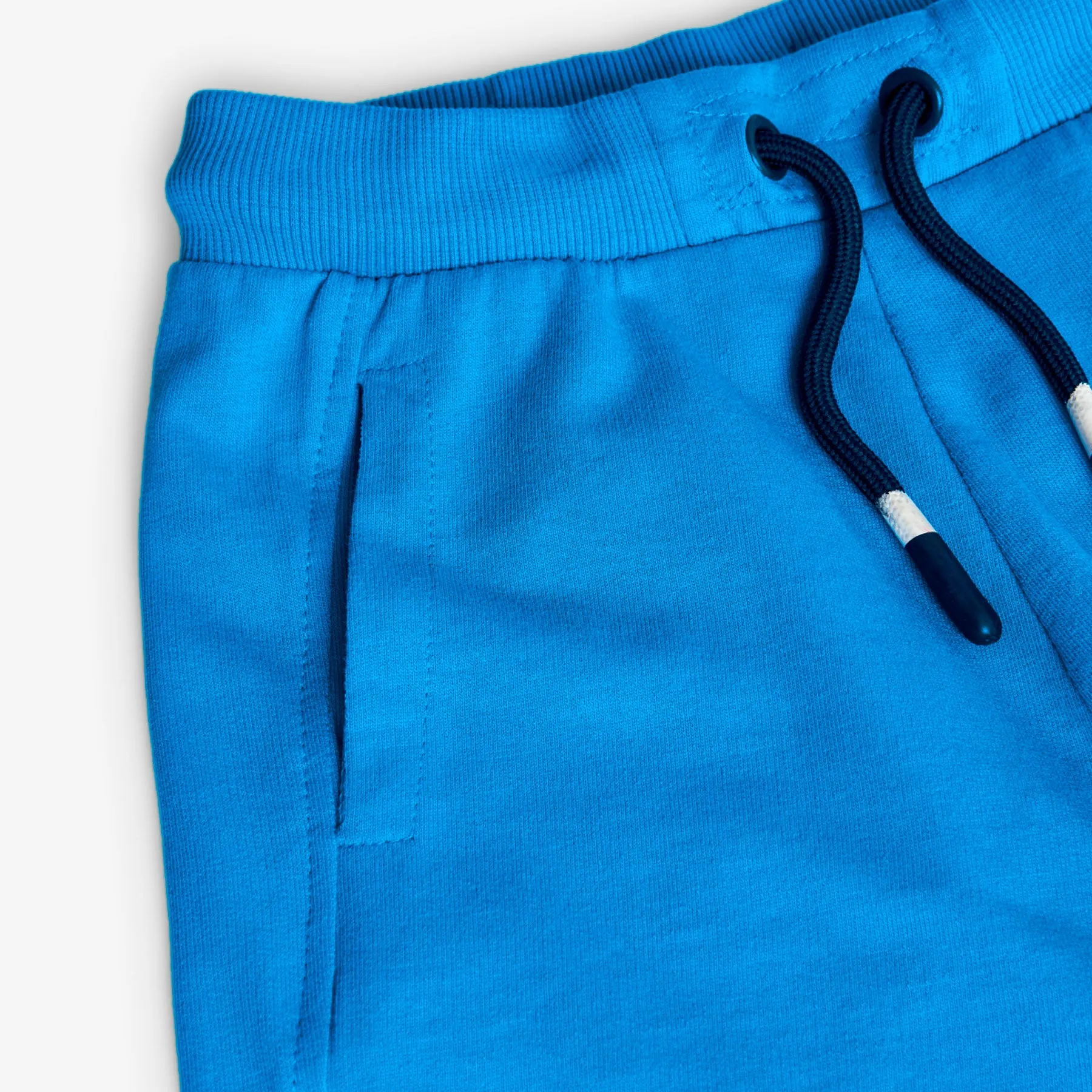 Boboli Blue Fleece Bermuda Shorts