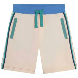 Boys Beige Colour block Shorts
