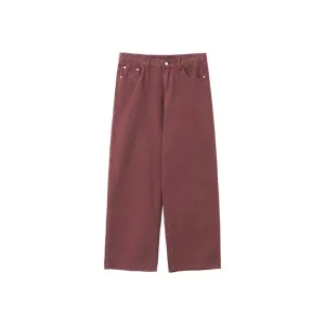 Brick Red Denim Pants