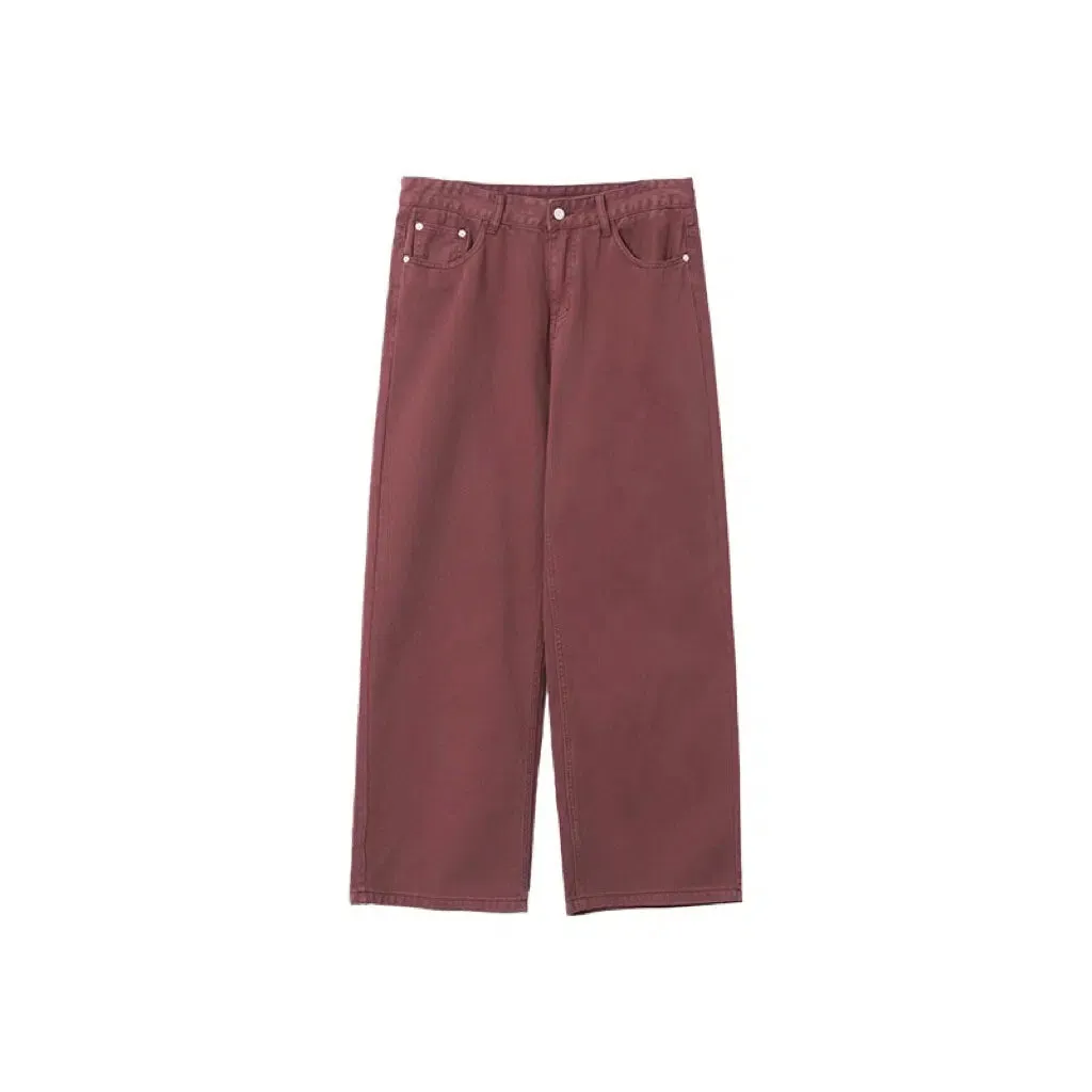 Brick Red Denim Pants