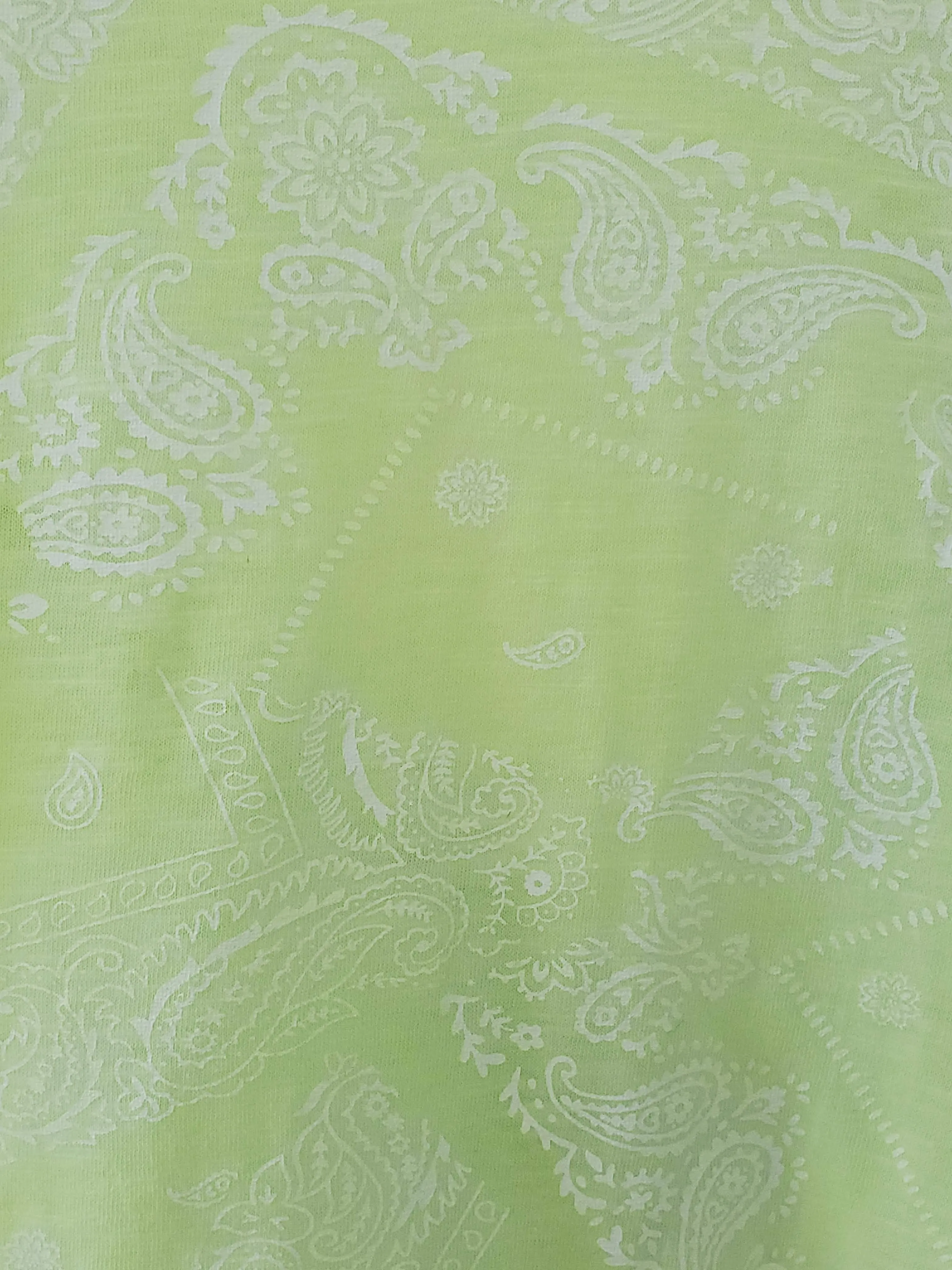 Bungee Cord Tank - Citron Paisley Print