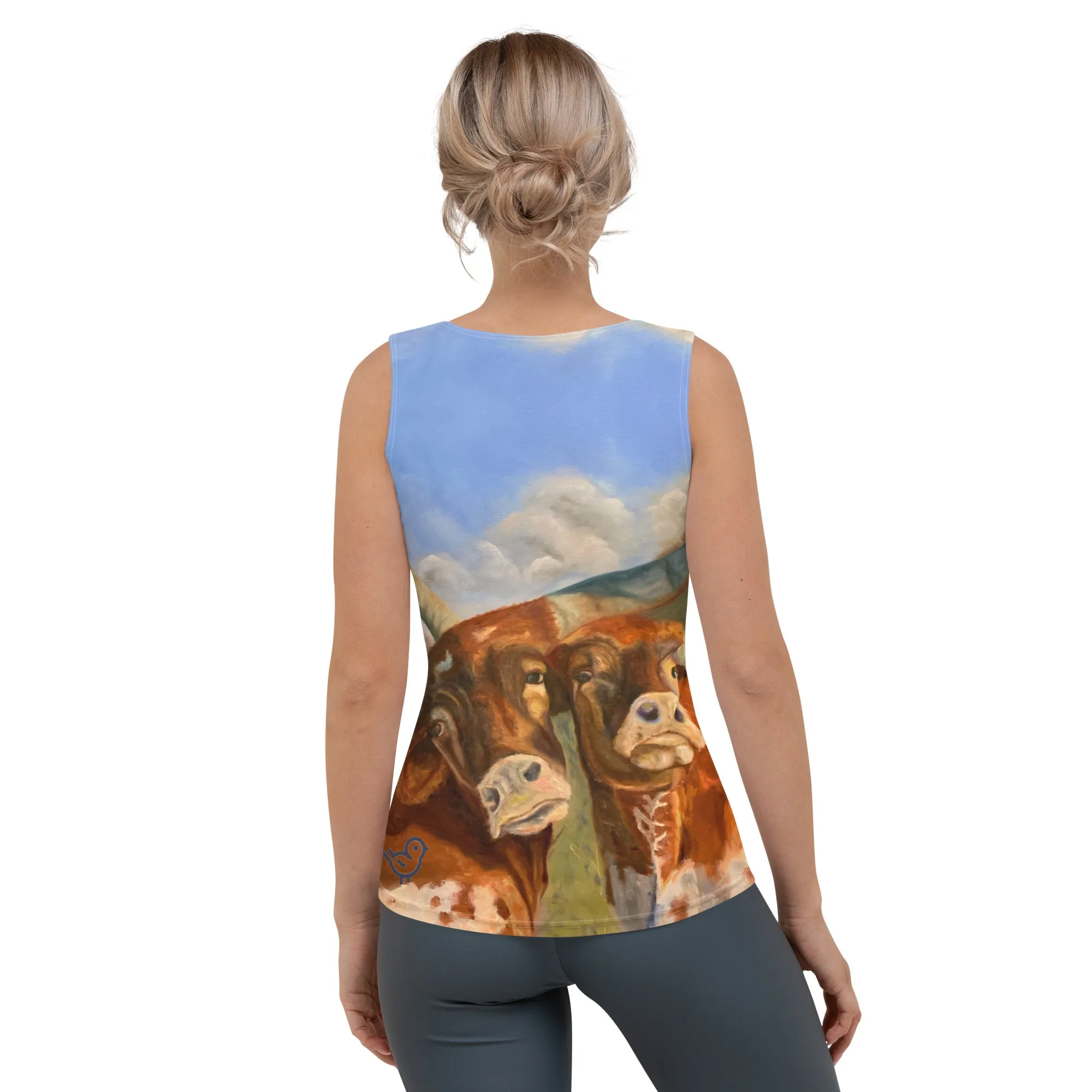 Burnt Orange Longhorn Tank Top