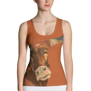 Burnt Orange Longhorn Tank Top