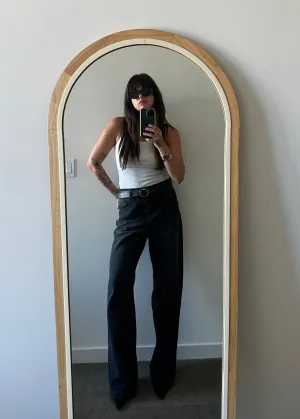 Calça Jeans Perna Larga