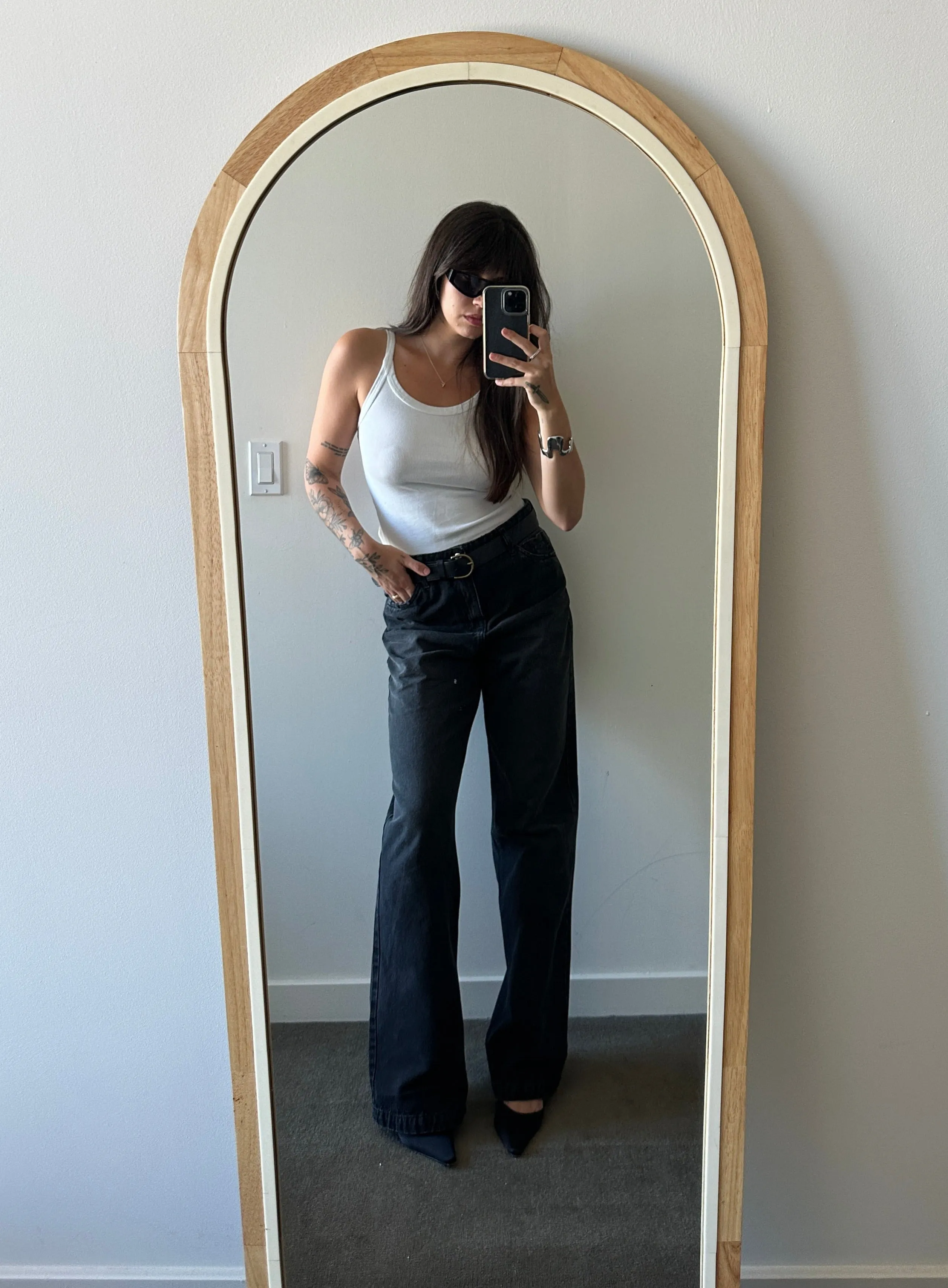 Calça Jeans Perna Larga