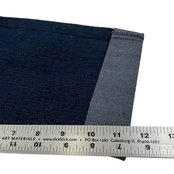 Carmar Shorts Womens Sz 24 Dark Denim Bermuda Stretch Mid Cut Raw Hem $219 Nwt