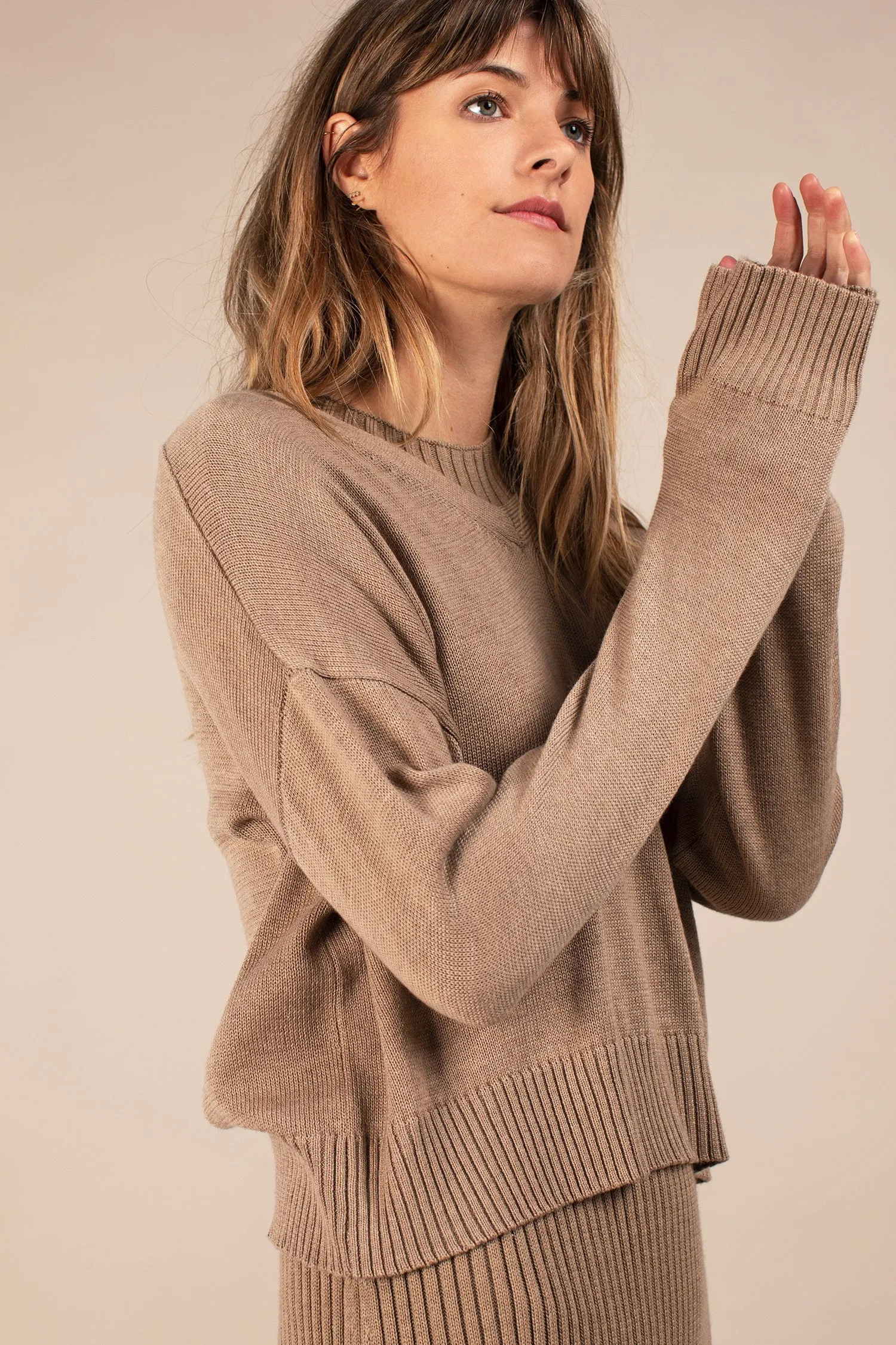 Carrieann Sweater (Mocha) - FINAL SALE