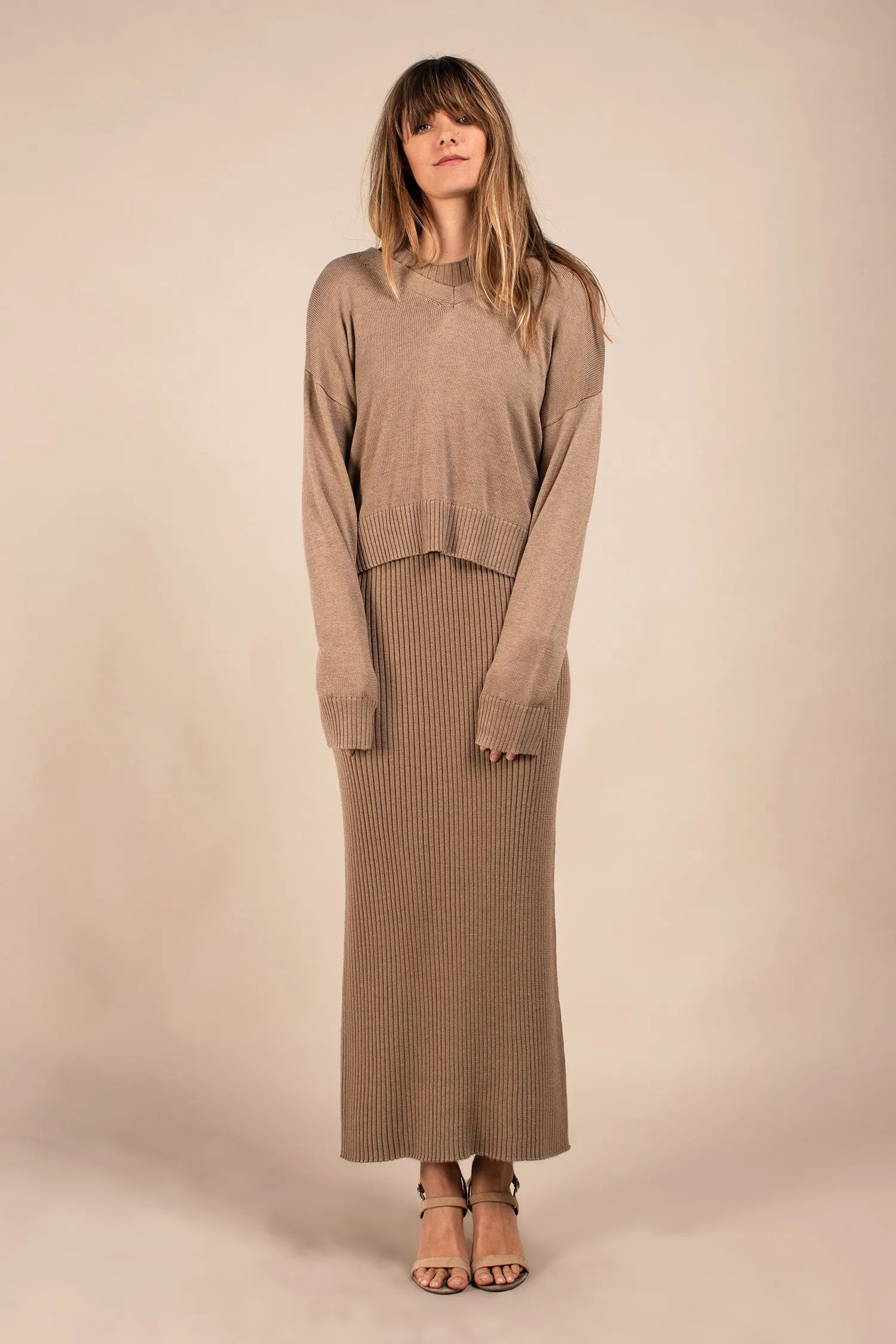 Carrieann Sweater (Mocha) - FINAL SALE