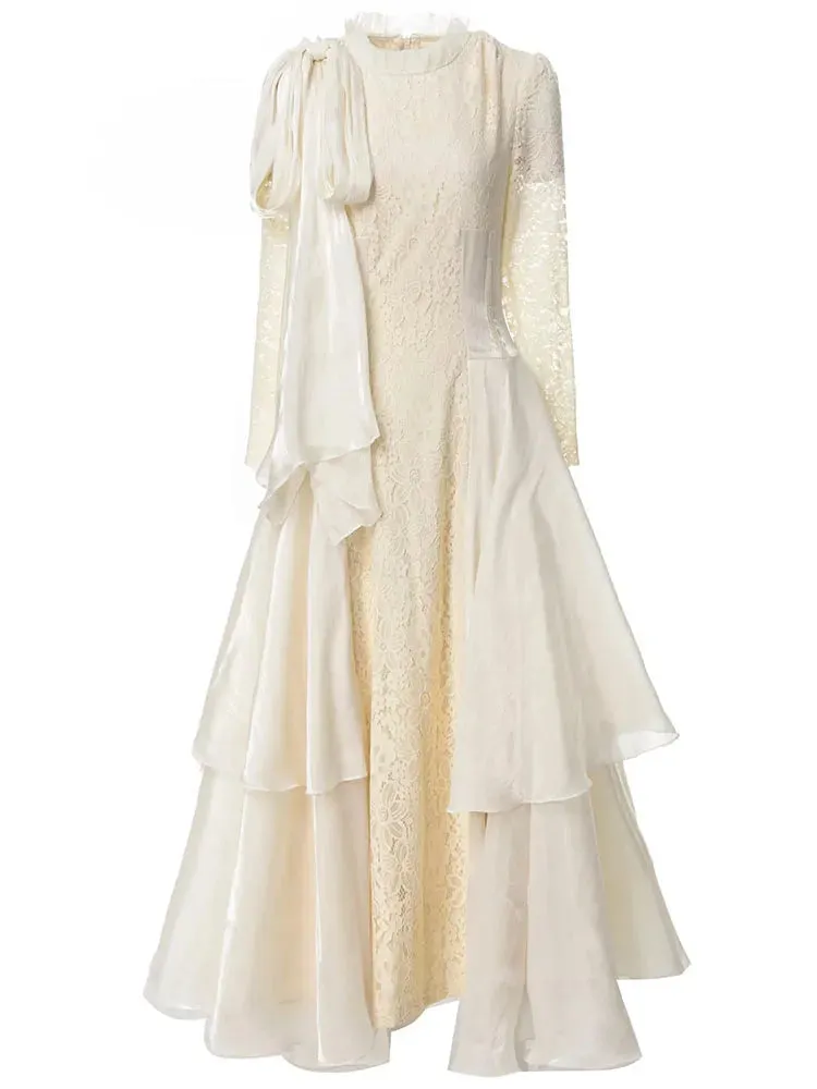 Cedar Lace Patchwork Maxi Dress