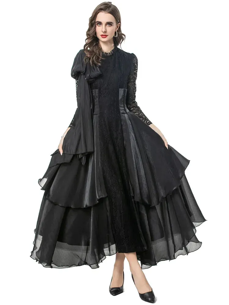 Cedar Lace Patchwork Maxi Dress
