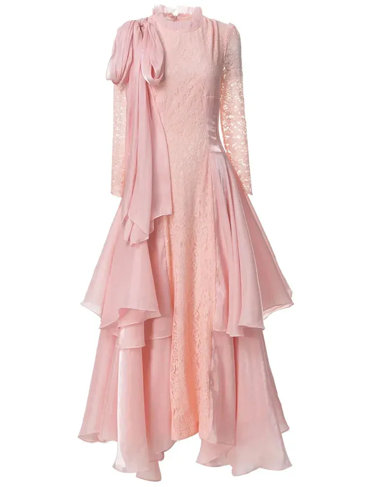 Cedar Lace Patchwork Maxi Dress