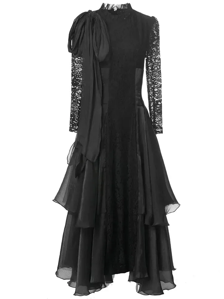 Cedar Lace Patchwork Maxi Dress